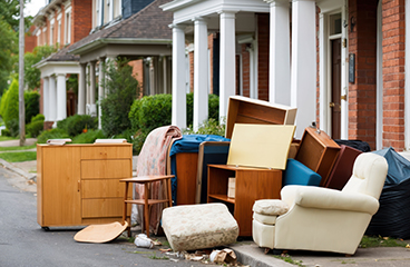 curbside furniture disposal residential neighborhood perfect spring cleaning copy